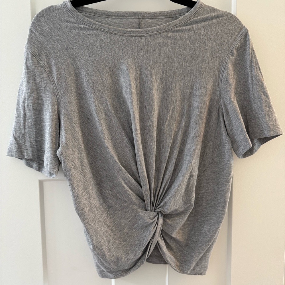 Lululemon oversized Gray Knot Front Women's Top